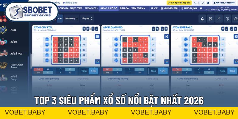 Xổ Số SBOBET - Quay Thưởng Siêu Tốc, Trúng Lớn Mỗi Ngày - VOBET