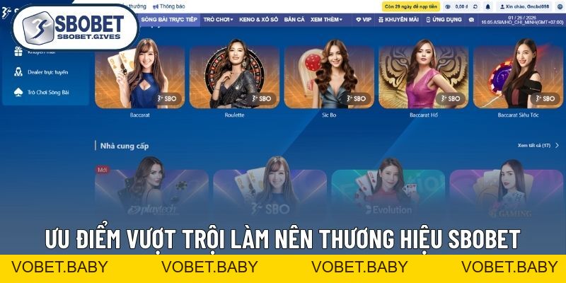 Giới Thiệu SBOBET – Nhà Cái Cá Cược Thể Thao Hàng Đầu Châu Á 2026 - VOBET