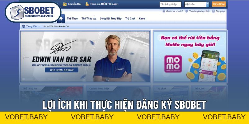 Đăng Ký SBOBET - Quy Trình Tạo Tài Khoản Siêu Nhanh Và Dễ - VOBET