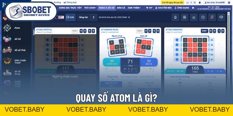 Quay Số ATOM - Hướng Dẫn Chơi Dễ Thắng Nhất Cho Tân Thủ - VOBET