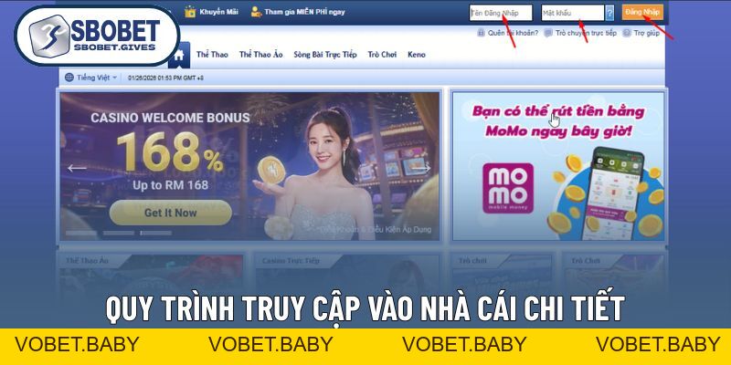 Đăng Nhập SBOBET - Truy Cập Nhanh, An Toàn Và Chuẩn Xác - VOBET